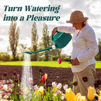 1 Gallon Watering Can, Garden Watering Can Outdoor, Plant Water Can with Removable Long Spout and Stainless Steel Sprinkler Head, Plastic Indoor Watering Cans for Gardening Flower Plants