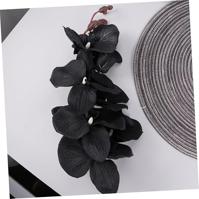 Artificial Phalaenopsis Orchid Flowers Lifelike Simulation Silk Floral Home Decoration Photography Props for Living Room and Wedding Décor