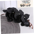 Artificial Phalaenopsis Orchid Flowers Lifelike Simulation Silk Floral Home Decoration Photography Props for Living Room and Wedding Décor