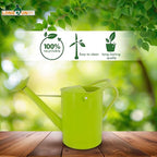 Galvanized Iron Watering Can for Indoor Plants, DIY Watering Cans for House Plant Garden Flower, Long Spout Water Can for Outdoor Watering Plants 6.44L 1.7Gallon (Green)