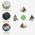 Rezpuao Garden Statue of Turtle,Garden Decor Tortoise Figurine,Turtle Outdoor Statue,Solar Tortoise Decor for Patio,Balcony,Yard,Lawn Ornament,Perfect Gardens Gift