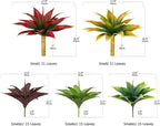 Ttranewsoo Artificial Agave Plants,Large UV Resistant Fake Agave Planters for Indoor and Outdoor Decorating Tropical Plant Succulents Greenery Indoor Decor (2Pack,18" Yellow)