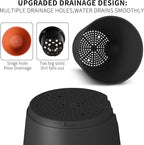 GARDIFE Plant Pots 7/6.5/6/5.5/5 Inch Self Watering Planters with Drainage Hole, Plastic Flower Pots, Nursery Planting Pot for All House Plants, African Violet, Flowers, and Cactus,Black