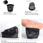 ORIMERC 12 Pack 3 inch Net Cups Pots with 12 feet Hydroponics Self Watering Wick & 12 Plant Labels Aquaponics Mason Jar Bucket Insert Orchid kratky Vegetable Garden Growing Netted Basket Slotted Mesh