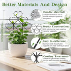 ZOUTOG 15 Inch Trellis for Climbing Plants Outdoor 9 Pack,Rustproof Metal Garden Trellis for Potted Plants,Sturdy Houseplant Support Indoor Outdoor for Ivy Pothos Monstera Hoya Flower Vine