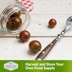 Black Cherry Tomato Seeds for Planting – Indeterminate Heirloom Non-GMO Variety – Grow High Yields of Deep Purple-Black Cherry Tomatoes with Sweet Rich Flavor – Survival Garden Seeds (2 Packs)