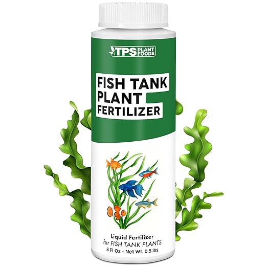 Fish Tank Plant Fertilizer – Liquid Plant Food for Aquarium Plants, Supports Healthy Growth & Vibrant Color, 8 oz