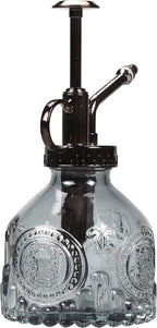TOMEX Glass Plant Mister Spray Bottle 200ML Vintage Style Plant Spritzer Small Sprayer Mister Succulent Watering Bottle with Top Pump Watering Can for Indoor Outdoor House Plants,Flowers (Grey)