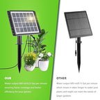 82FT Solar Drip Irrigation System, Auto Watering Kit for 30 Pots, Solar-Powered Plant Watering, 25 Timer Modes, 900ml/min Flow Indoor/Outdoor Garden, Balcony & Patio Irrigation System