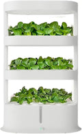FLTRGO Garden Hydroponic Growing System 48 Pods Hydroponics Tower, Plant Germination Kit Aeroponics Growing Kit with LED Grow Light & Automatic Watering, Smart Garden Planter Aquaponics