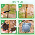 30 Pcs Air Layering Propagation Kit Reusable Half Black Half Transparent Grafting Ball Air Layering Pods Propagation Box Plant Rooting Grafting Box for Plants, Medium