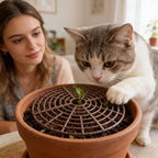 Plant Protectors from Animals | 30x2cm Protective Cuttable,Cat Proof Indoor Plant Protector | for Outdoor Home Apartment Dorm Yard Patio Porch Flower
