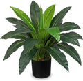 GnFlus Faux Plants 17'' Dracaena Artificial Plants Indoor Yucca Fake Potted Plant with 19 Leaves Tropical Silk Plant for Home Living Room Dining Table Kitchen Counter Office Shelf Décor