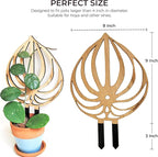 Treleaf Peptrella Watermelon Peperomia Inspired Wooden Trellis – Petite Size 9" Indoor Plant Support for Hoyas and Climbing Plants – Decorative Houseplant Trellis and Wooden Plant Stake