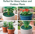 12 inch Plant Pot Cover | Soil Cover for Plants (One Piece Design) | 6 Pack | Dark Green | No Stakes or Assembly Needed | Perfect for Covering Plants from Animals | Made in USA