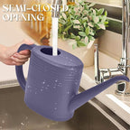 Plastic Watering Can for Plant Garden - with Long Stem - 1/4 Gallon - Purple