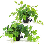 AceList 2 Pack Faux Plants Indoor, Realistic Fake Ivy Fake Plants Potted Plants Artificial Decor, Artificial Plants for Home Decor
