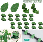LUOTIVON 24 Pcs Plant Climbing Wall Fixture Clips, Plant Fixer Invisible Wall Vines Fixing Clips with 24 Pcs Acrylic Adhesive Sticker, Self-Adhesive Hook Plant Vine Support Holder