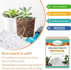Legigo 15 Quarts Organic Horticultural Perlite for Plants Indoor- Natural Horticultural Soil Additive Conditioner Mix for Improves Drainage, Ventilation and Root Growth