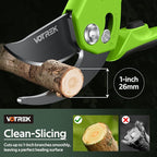 VOTREK® Pruning Shears for Gardening, [Patented Stepless Handle Opening] - Garden Clippers with Ultra-Sharp SK5 Steel for Weak Hand, Universal Fit for All Hand Sizes, Effortlessly Cuts 1-Inch Branches