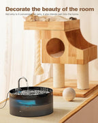 Cat Water Fountain: 108oz/3.2L Cat Fountain Super Silent Pet Water Fountain | Water Fountains for Cats Indoor - Faucet Cat Fountain- Suitable for Cats and Dogs - With 6 Filters & 3 Sponges