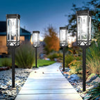 KOOPER Taller Solar Pathway Lights Outdoor, 12 Pack Upgraded Brighter Solar Garden Lights Solar Powered, Up to 15 Hours Outdoor Solar Lights for Yard Landscape Path Walkway Driveway （Cool White）