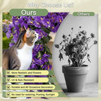 Artificial Flowers for Outdoors Fake Purple Morning Glory Hanging Flower Decoration, 2Pcs Realistic Faux Plants Petunias Long Trailing Vines,Spring Decor for Porch Patio Balcony Planter Yard