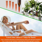 Self Watering Spikes -4 Pack Terracotta Plant Watering Stakes Devices Vacation Self-Watering Stakes for Indoor/Outdoor Plants