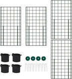 Cucumber Trellis for Garden - 4 Pack, 48" L x 24" W Garden Trellis for Climbing Plants Outdoor with Support Structures, A Frame Trellis for Climbing Vegetables Peas, Vine, Bean