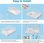 Turtle Tank Kit - Starter Aquarium with Light, Filter, Brush, Easy to Install & Clean, for Turtles, Crabs, Small Reptiles