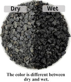 YISZM Black Horticultural Lava Rocks for Plants, 2lb Succulents Cactus Bonsai Soil Volcanic Rocks for Aquarium Outdoor Decorative Stones for Craft Projects, Vase Fillers
