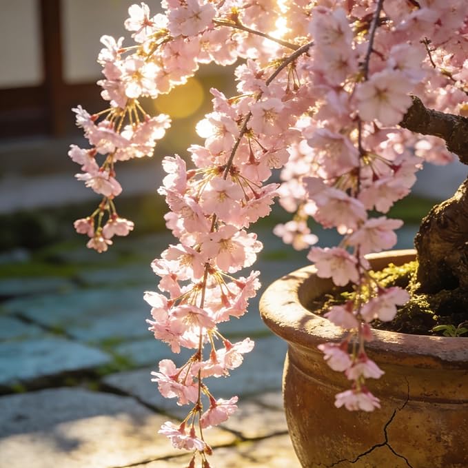 Weeping Prunus Blossoms Seeds for Planting, 46+ Rare Prunus Subhirtella Pendula Seeds, Non-GMO Heirloom Plants Seed for Home Garden Outdoor