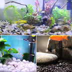 YISZM 10lbs White River Rocks, 2-3 Inch Natural Pebbles for Indoor Plants, High Polished Decorative Stones Vase Filler Fish Tank Aquariums Landscaping Garden Outdoor and Indoor DIY