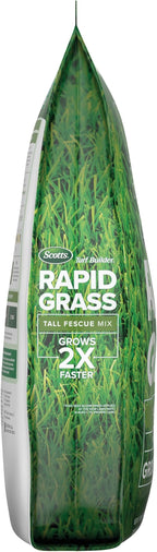 Scotts Turf Builder Rapid Grass Tall Fescue Mix - Combination Grass Seed and Fertilizer for Lawns, Lawn Seed That Grows in Just Weeks, 16 lbs.