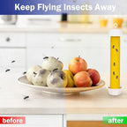 Sticky Fly Traps Indoors & Outdoor 6pk, Fly Stick Catcher Strips for Gnats, House Flying Insect, Super Sticky Hanging Fly Trap Paper Tape Indoor Outdoor