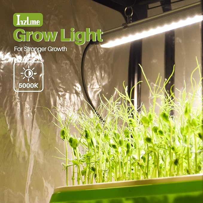 Indoor Greenhouse with Grow Light, Mini Greenhouse with 4 Pack 36W Grow Lights for Indoor Plant, Seed Start, Seedling, Seed Trays, 11.8" W x 15.7" L x 59" H