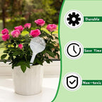 Pynqdfu 20 PCS Clear Plant Watering Globes,Plastic Self-Watering Bulbs,Self Watering Planter Insert Plant Accessories for Plants Indoor,Outdoor,Flowerpot,Home Garden(Large,Medium,Small)