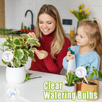 Pynqdfu 2 Pcs Plant Watering Globes,Colorful Rainbow Gradient Glass Watering Devices,Self Watering Planter Insert Plant Accessories for Indoor Outdoor,Home Garden,Flowerpot,Hanging Plants