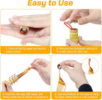 Fly Strips Trap Indoor Sticky Hanging, 40 Pack Fly Paper Traps Outdoor, Flies Tape Paper Ribbon Rolls for Home Kitchen, Fruit & Bug Gnat Catchers for Inside, Killer for Winged Insect