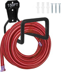 PeoMev Metal Garden Hose Holder - Heavy Duty Hose Hanger Wall Mounted Water Hose Holder for Outside Yard, Sturdy Hose Reel Hose Hooks for Water Hose, Extension Cords