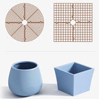 Plastic Potted Plant ence Durable lower Protective ence Hollow Cover Anti-pets Adjustable Easy Installation