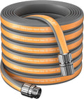 Giraffe Tools 100FT Garden Hose, 5/8" Lightweight Lay Flat Water Hose, No-Kink, Flexible Gardening Hose with Male to Female Aluminum Fitting, Customizable-Length Hose Pipe for Yard