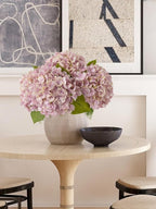ZYTUYO 4PCS 20'' Real Touch Hydrangea Artificial Flowers Light Pink Champagne Faux Hydrangeas for Spring Porch Home Wedding Floral Arrangements Outdoor Party Baby Shower Table Centerpiece Xmas Decor