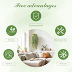 dallisten 4Pcs Fake Hanging Fern Plants for Outdoors, UV Resistant Artificial Ferns Greenery Vines Faux Trailing Plants for Indoor Wall Porch Wedding Boho Home Garden Decor(4PCS WhiteGreen Leaves)