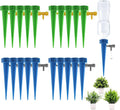 Self Watering Spikes for Plant, 20PCS Self Watering Planter Insert, Plant Watering Spikes with Adjustable Control Valve Switch, Plant Watering Devices for Indoor Outdoor Potted Plants