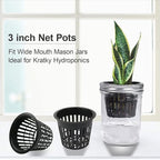 3 Inch Net Pots for Hydroponics 30 Packs with Plant Labels 30Pcs Heavy Duty Wide Mouth Net Cups Slotted Mesh Pot hydroponics Supplies