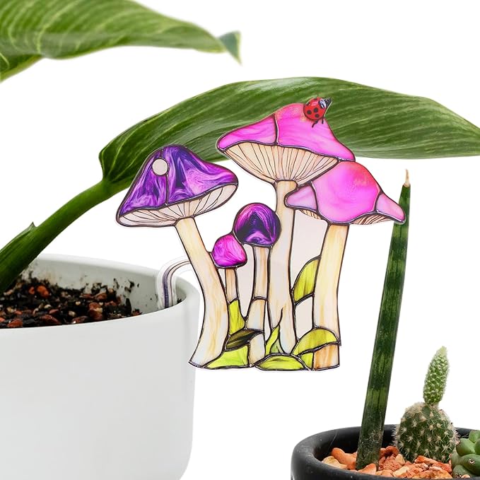 Mushroom Gifts for Women, Hanging Plant Planter for Indoor Outdoor Garden, Mothers Day Birthday Gifts for Mom Grandma from Daughter Son, Mushroom Lover Plant Pots Accessories