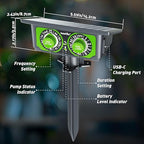 RAINPOINT Easy-Setup Solar Drip Irrigation System Outdoor & Indoor, Automatic Plant Waterer Device Kit Beginner-Friendly Garden Raised Bed Grow Tent Water 10-15 Plants