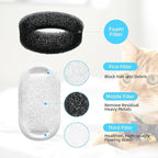 Tomxcute Cat Water Fountain, 3.2L/108oz Automatic Stainless Steel Pet Fountain Dog Water Dispenser, Ultra-Quiet Pump and 3 Replacement Filters & for Cats, Dogs, Multiple Pets