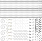 Barrina T5 Grow Lights, 5000K White Full Spectrum LED Grow Light, 2ft 80W (8 x 10W) Plant Grow Lights for Indoor Plants, Plug and Play, 8-Pack